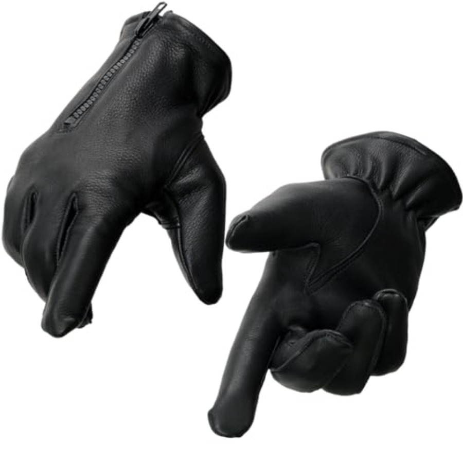 Leather Driving Glove - Motorcycle driving gloves for men, USA