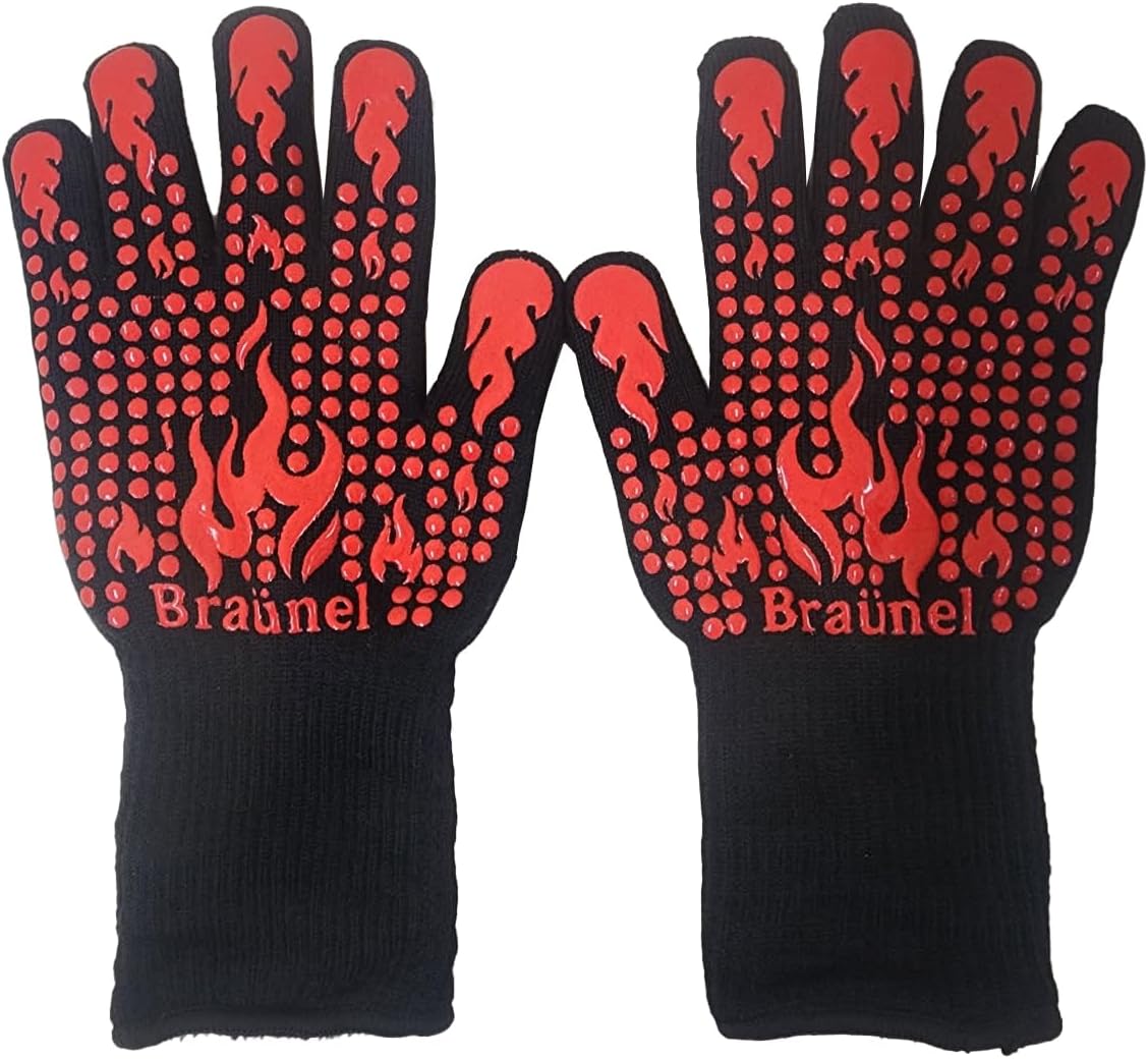 Heat Resistant Glove - 1472°F Heat Resistant BBQ Gloves, Non-Slip