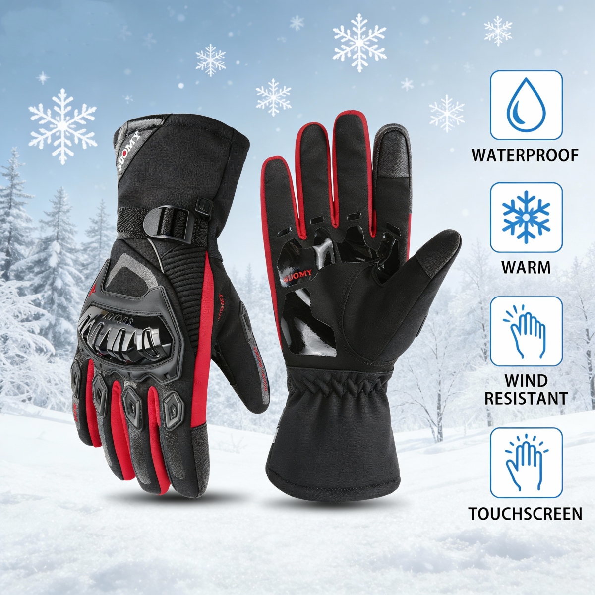 Winter Waterproof Motorcycle G - огляд і ціна Winter Glove Insulated