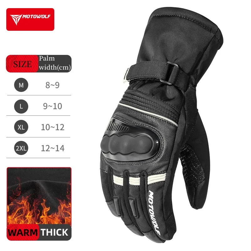 Motowolf Winter Motorcycle Glo - огляд і ціна Ski Glove Waterproof