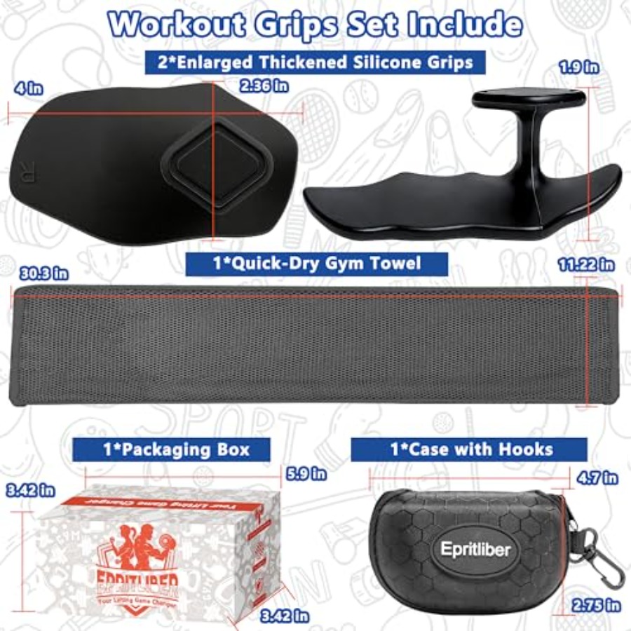 Large Silicone Workout Grips K - огляд і ціна Workout Glove Gym