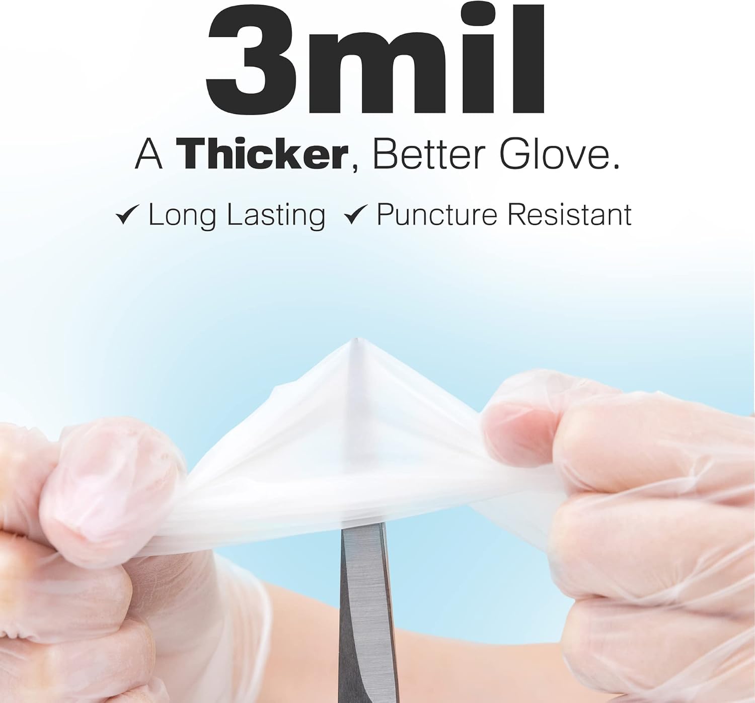 3 Mil Clear Vinyl Gloves - Foo - огляд і ціна Latex Disposable Glove