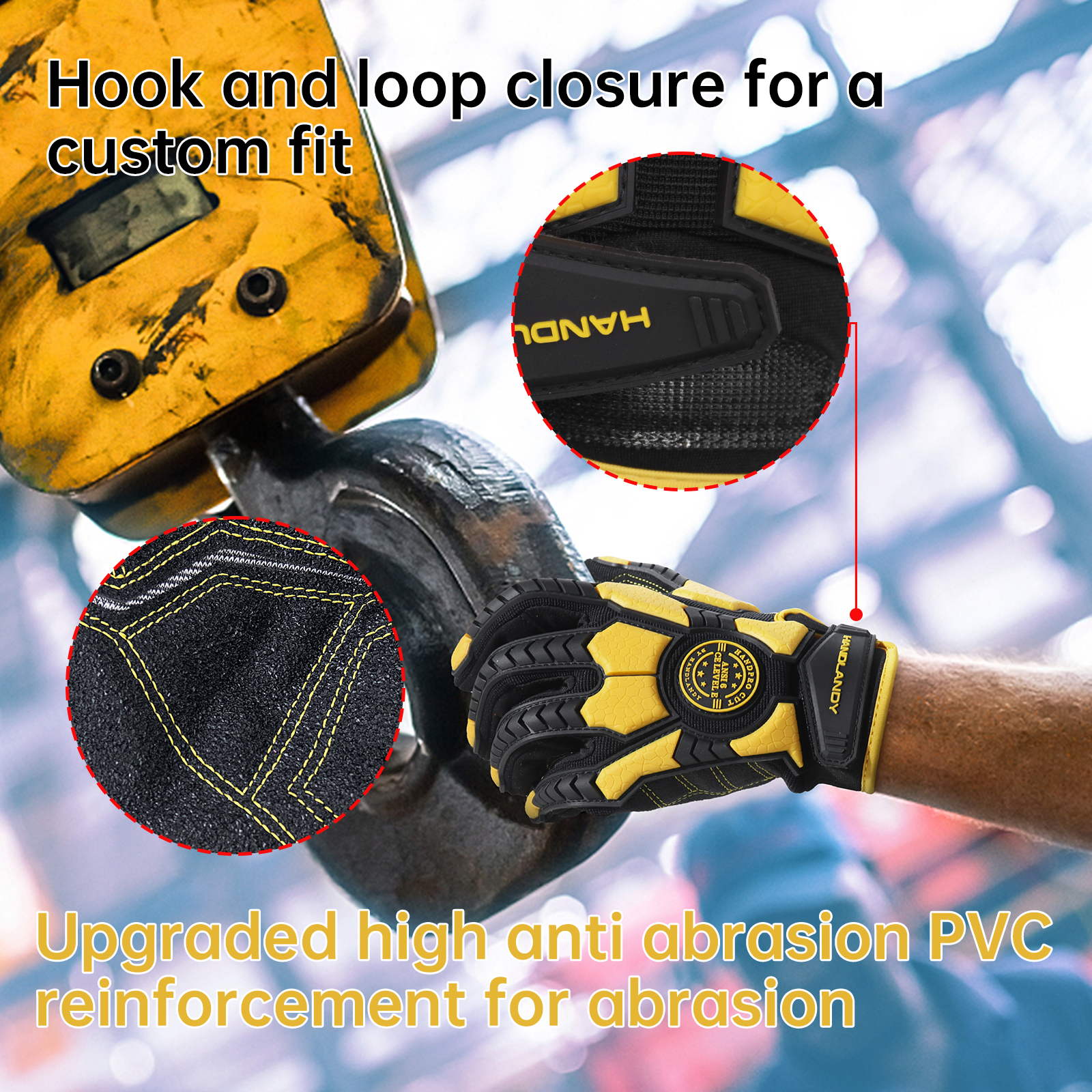 Heavy Duty Work Gloves, Cut 6  - огляд і ціна Work Glove Impact