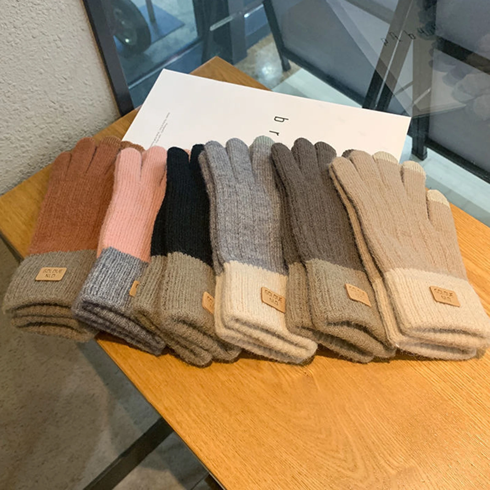 Women's Cable Knit Gloves Warm - огляд і ціна Wool Glove Lined