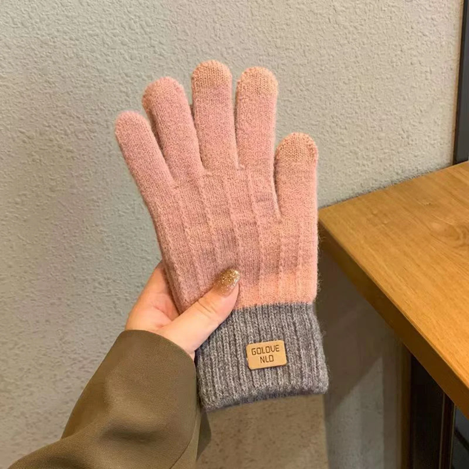 Women's Cable Knit Gloves Warm - огляд і ціна Wool Glove Lined