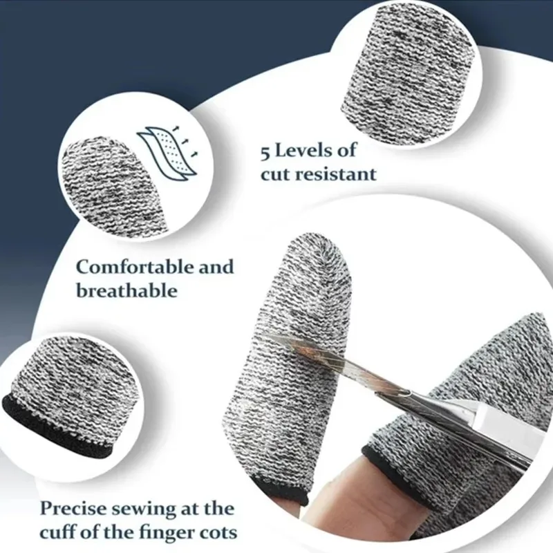 50PCS  Anti-Cut Finger Cots Pr - огляд і ціна Cut Resistant Glove