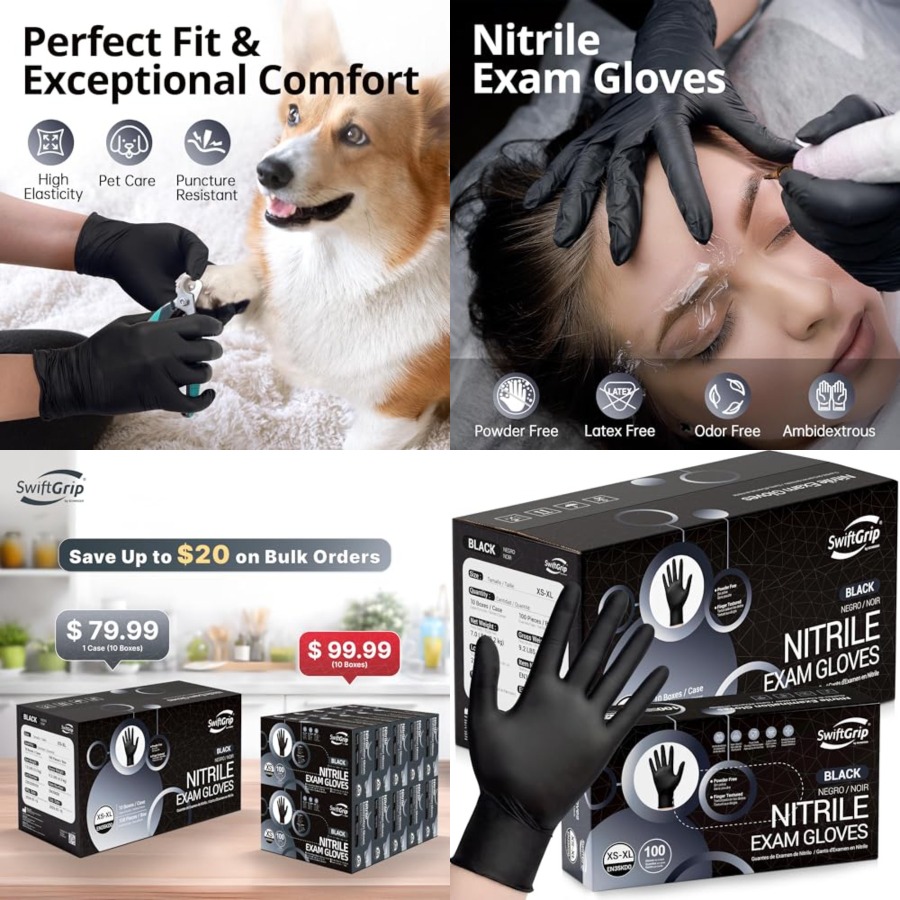 SwiftGrip Disposable Nitrile E - огляд і ціна Exam Glove Nitrile