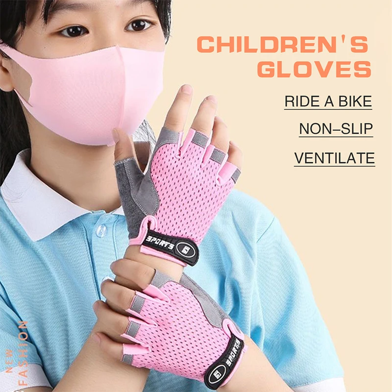 Kids Half Finger Sports Cyclin - огляд і ціна Cycling Glove Padded