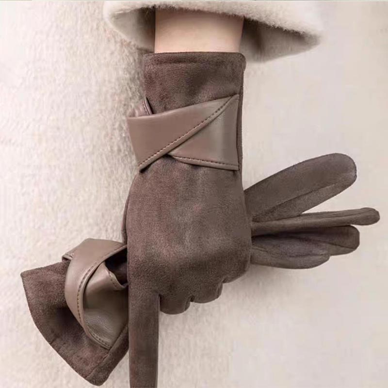 1 Pair Suede Gloves For Women  - огляд і ціна Leather Driving Glove