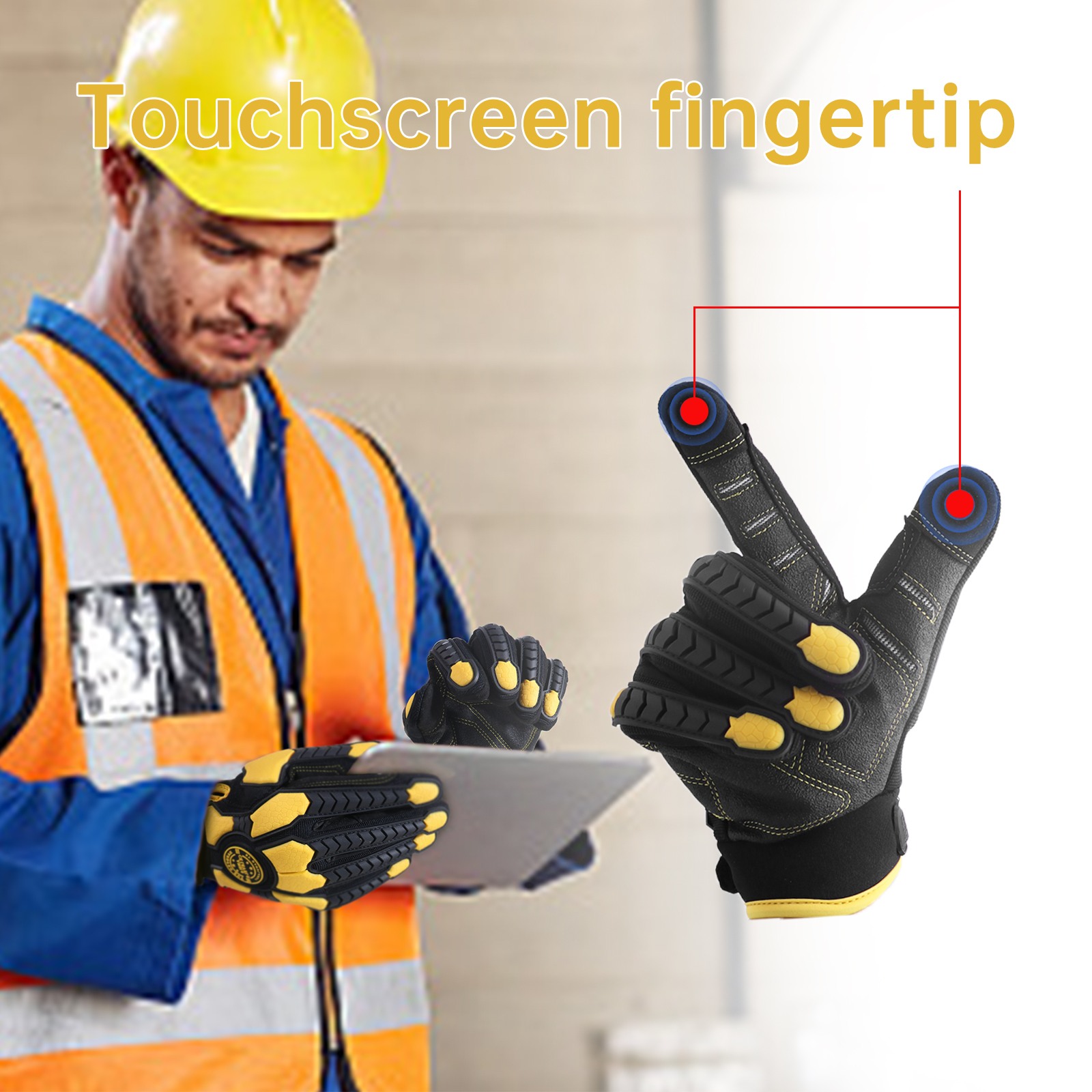 HANDLANDY Heavy Duty Work Glov - огляд і ціна Work Glove Impact