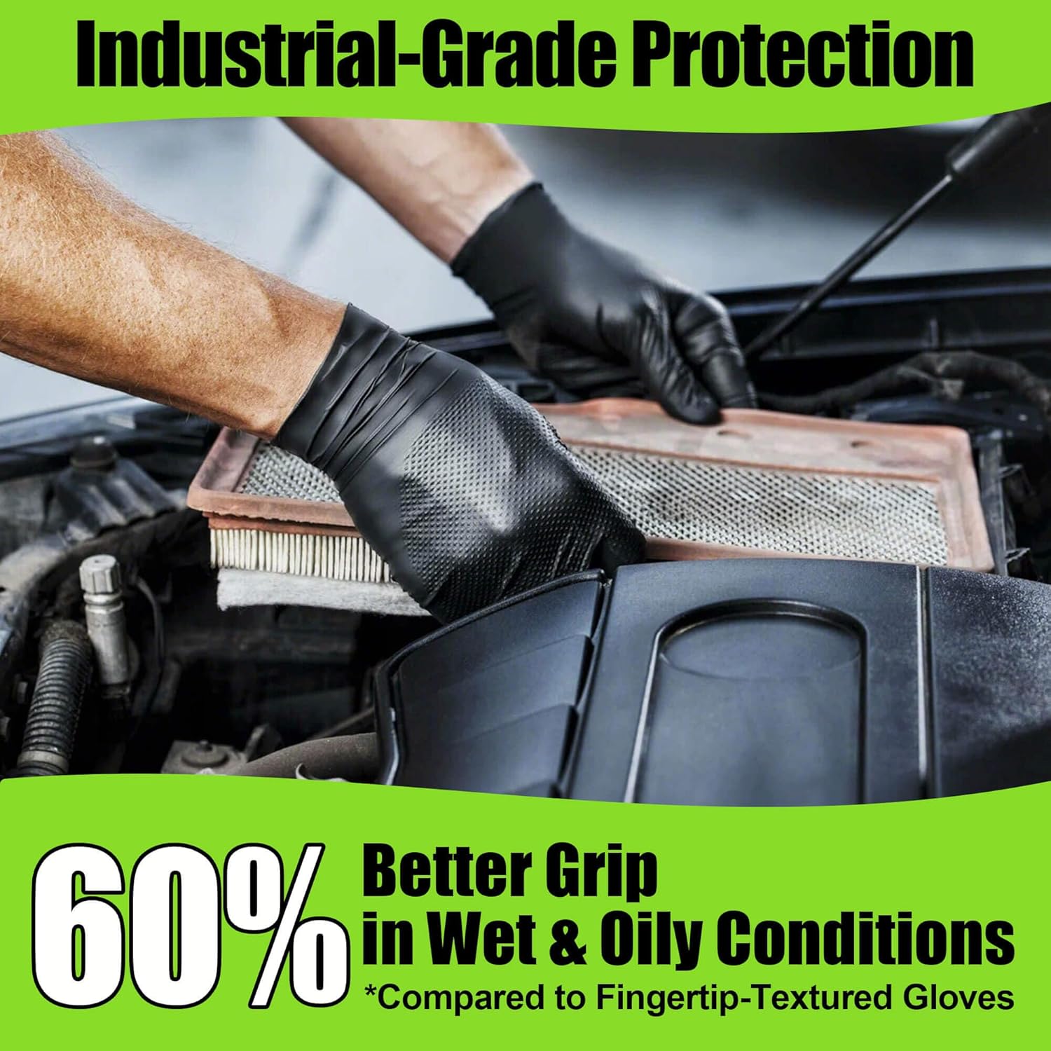 10 Mil Nitrile Gloves Large -  - огляд і ціна Nitrile Mechanic Glove