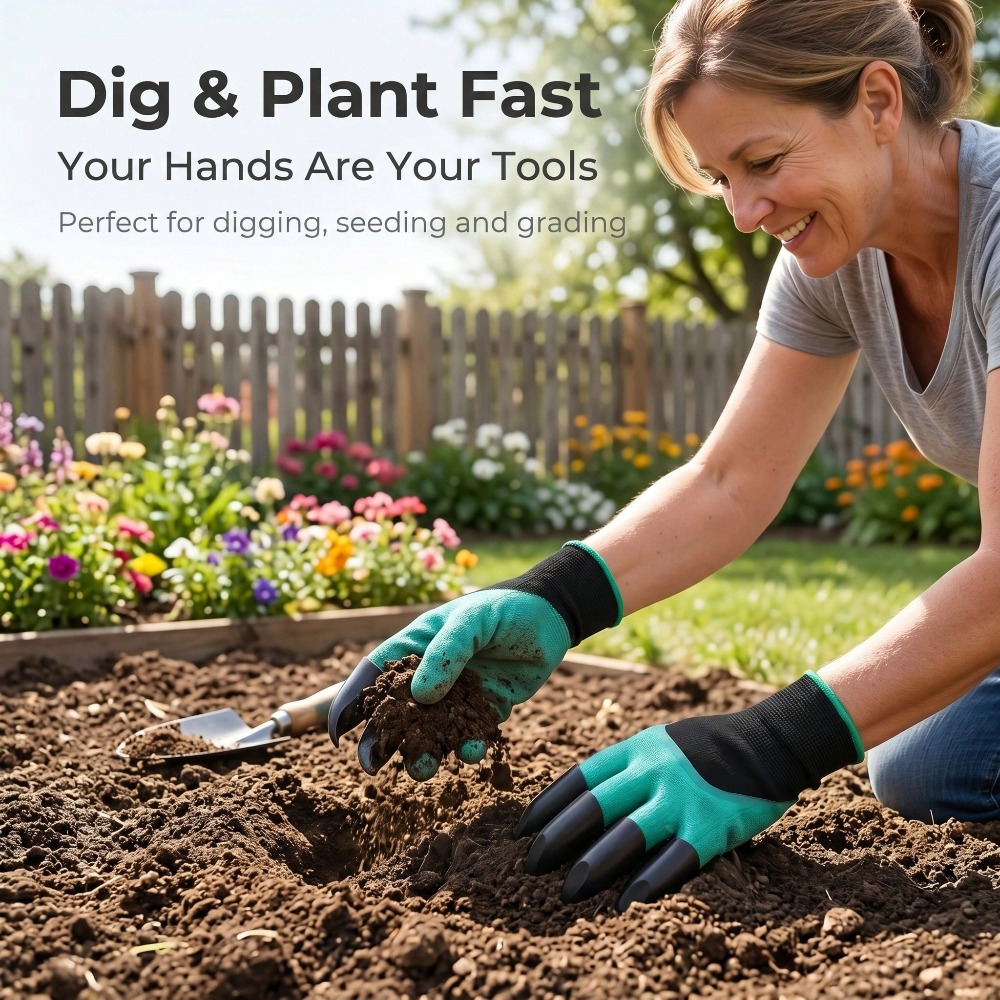 1pair Garden Genie Gloves With - огляд і ціна Gardening Glove Waterproof