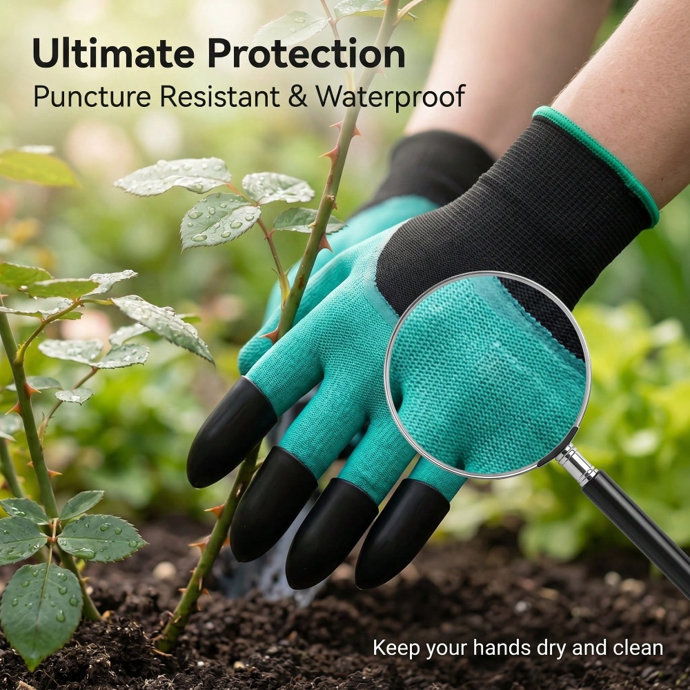 1pair Garden Genie Gloves With - огляд і ціна Gardening Glove Waterproof