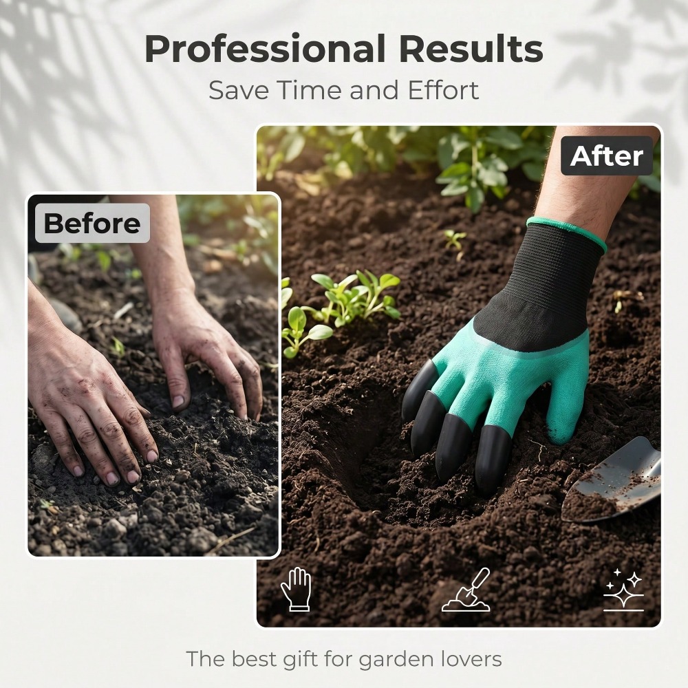 1pair Garden Genie Gloves With - огляд і ціна Gardening Glove Waterproof