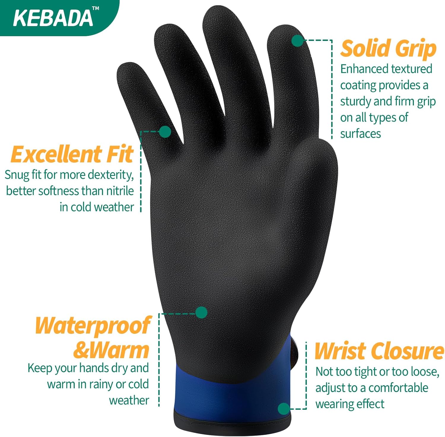 Waterproof Winter Work Gloves  - огляд і ціна Winter Glove Insulated