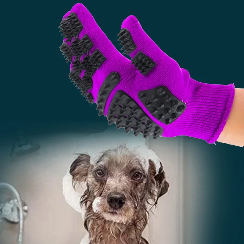 1PC Pet Hair Grooming Gloves C - огляд і ціна Rubber Glove Cleaning