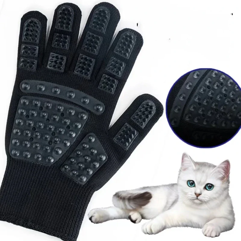 1PC Pet Hair Grooming Gloves C - огляд і ціна Rubber Glove Cleaning