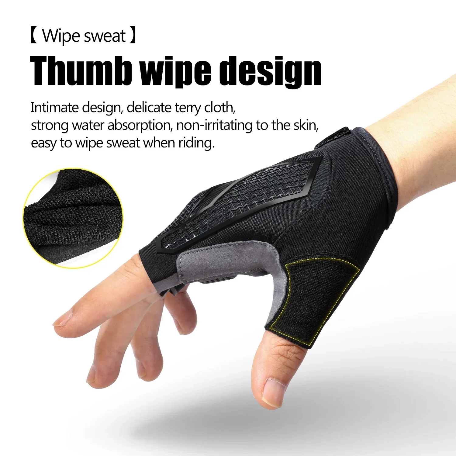 Anti Slip Shock Breathable Hal - огляд і ціна Cycling Glove Padded
