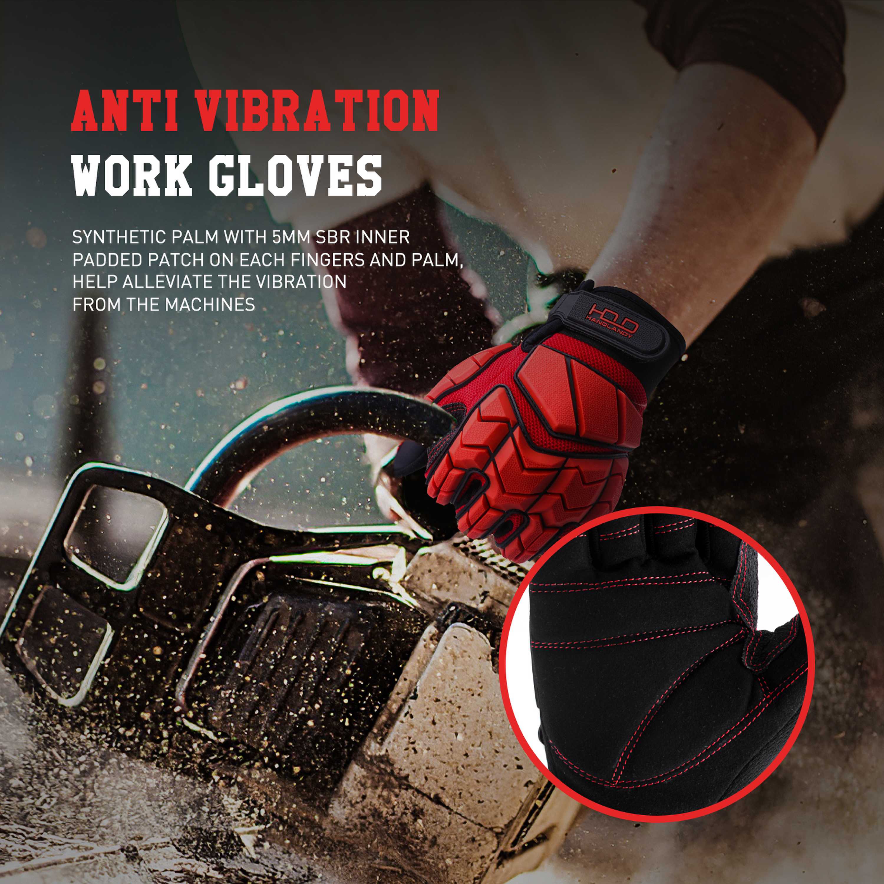 HANDLANDY Anti Vibration Work  - огляд і ціна Work Glove Impact