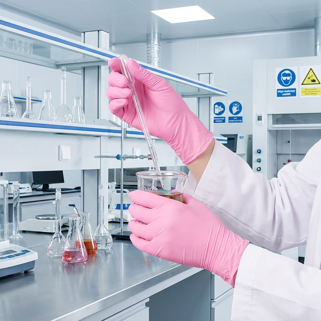 Simple Pink Nitrile Gloves 100 - огляд і ціна Rubber Glove Cleaning