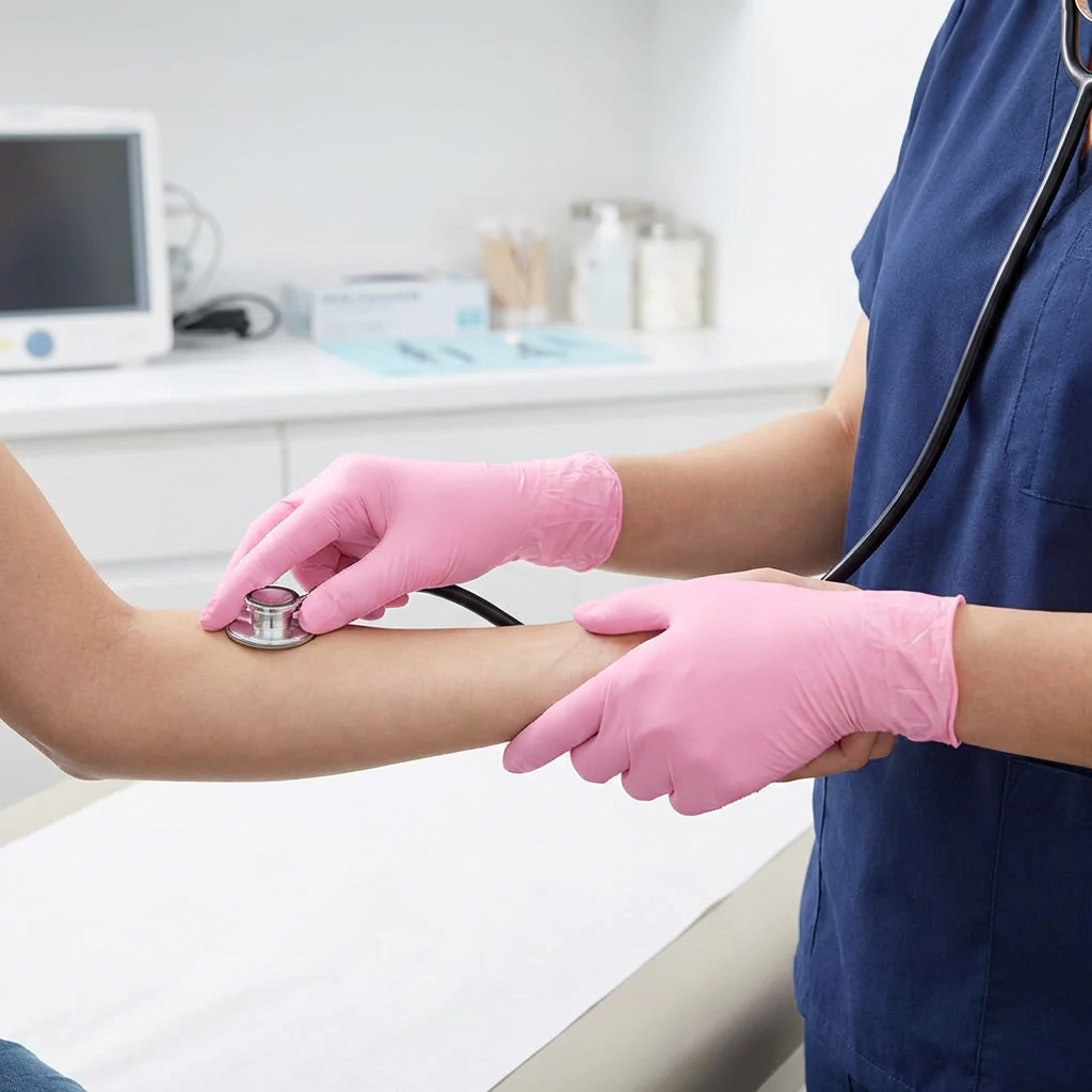 Simple Pink Nitrile Gloves 100 - огляд і ціна Rubber Glove Cleaning