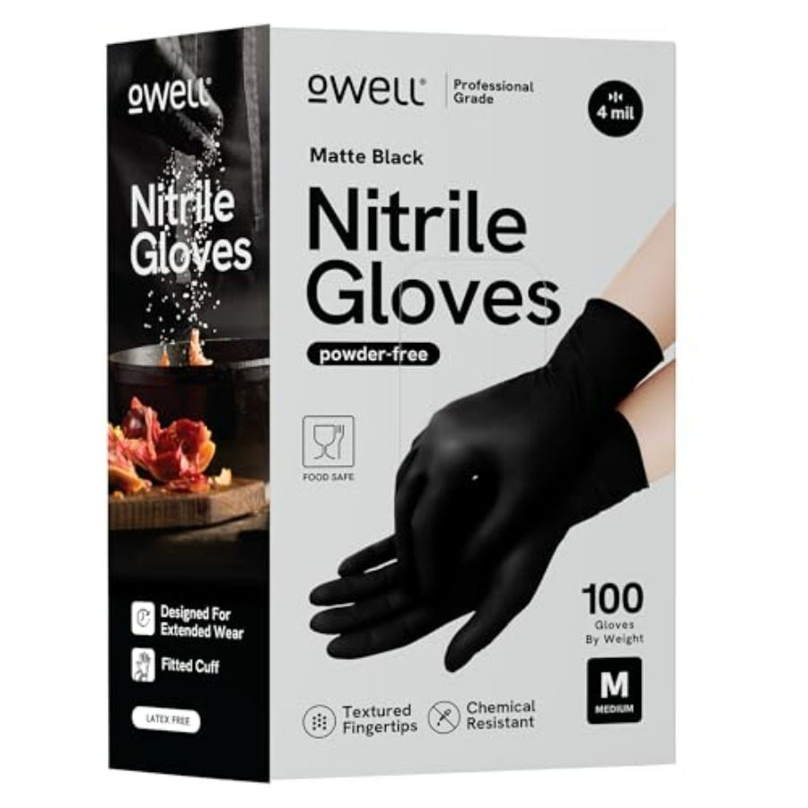® Black Nitrile Gloves - 4 Mil - огляд і ціна Exam Glove Nitrile