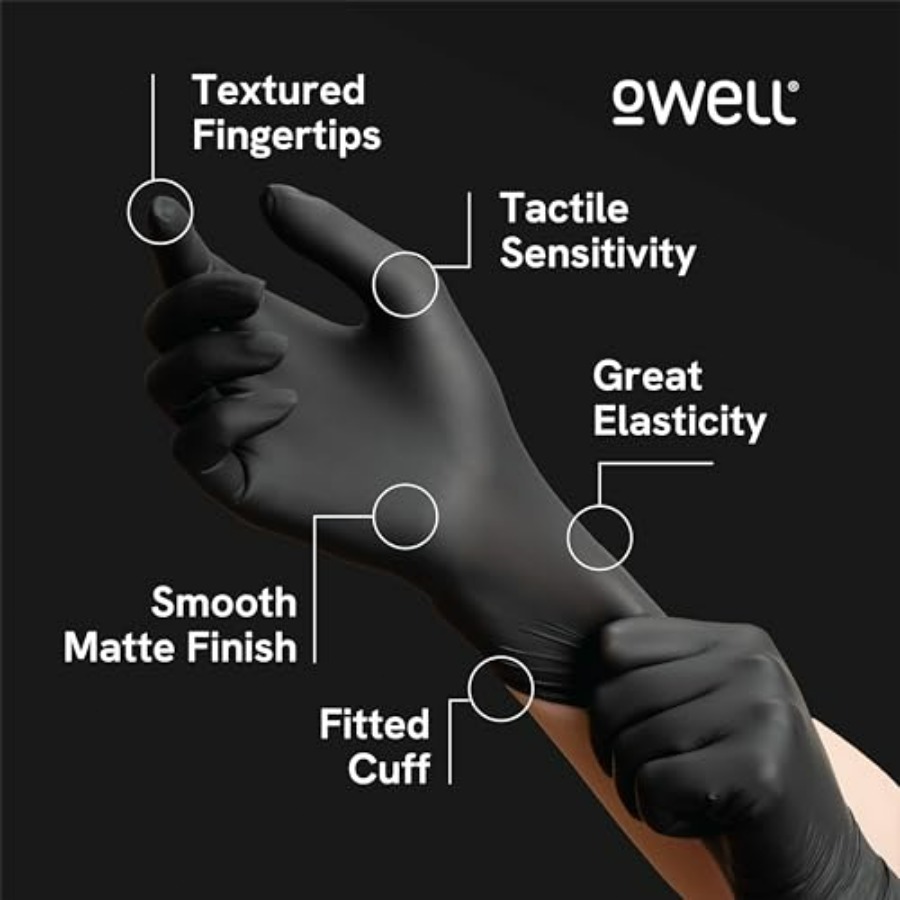 ® Black Nitrile Gloves - 4 Mil - огляд і ціна Exam Glove Nitrile