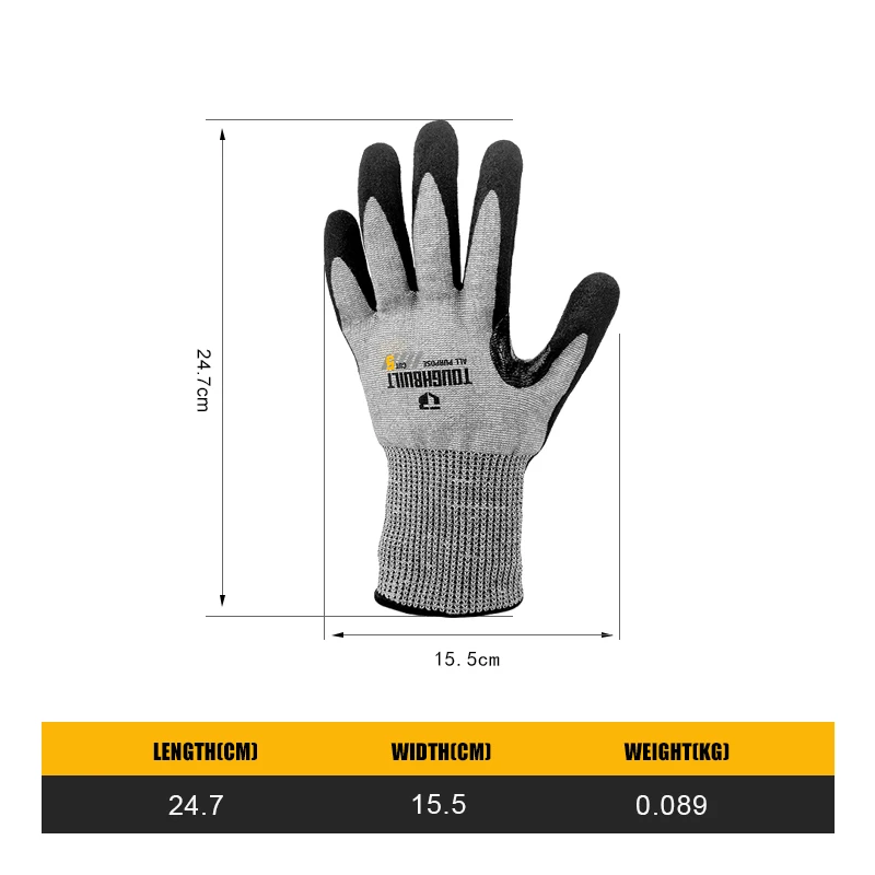 TOUGHBUILT TB-P2-112-5-L Nitri - огляд і ціна Nitrile Mechanic Glove