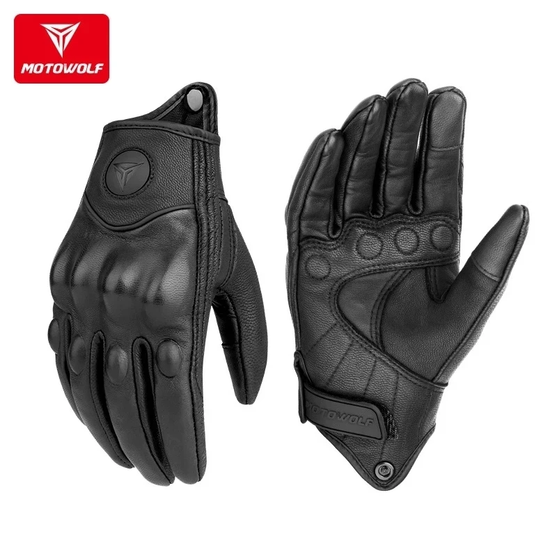 Leather Motorcycle Gloves Men' - огляд і ціна Motorcycle Glove Knuckle