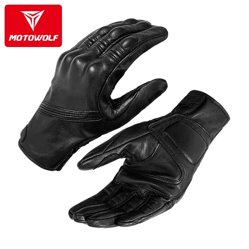 Leather Motorcycle Gloves Men' - огляд і ціна Motorcycle Glove Knuckle