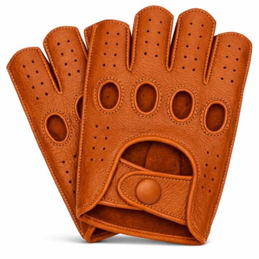 Mens fingerless leather drivin - огляд і ціна Leather Driving Glove
