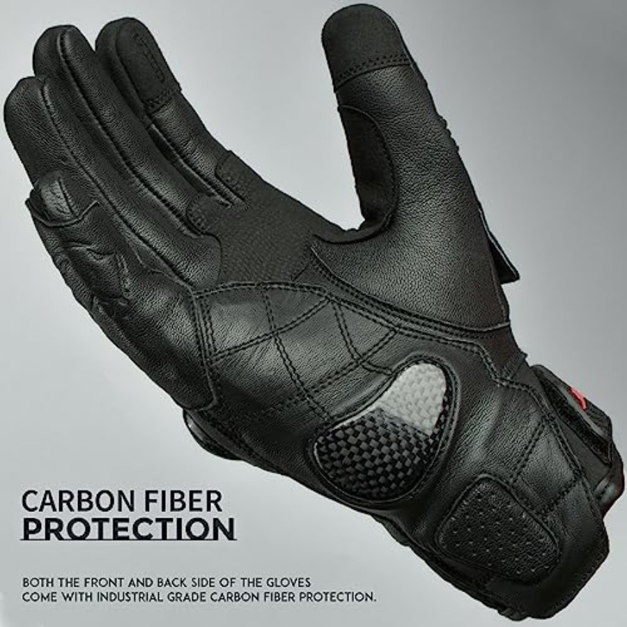 Leather Motorcycle Gloves for  - огляд і ціна Motorcycle Glove Knuckle