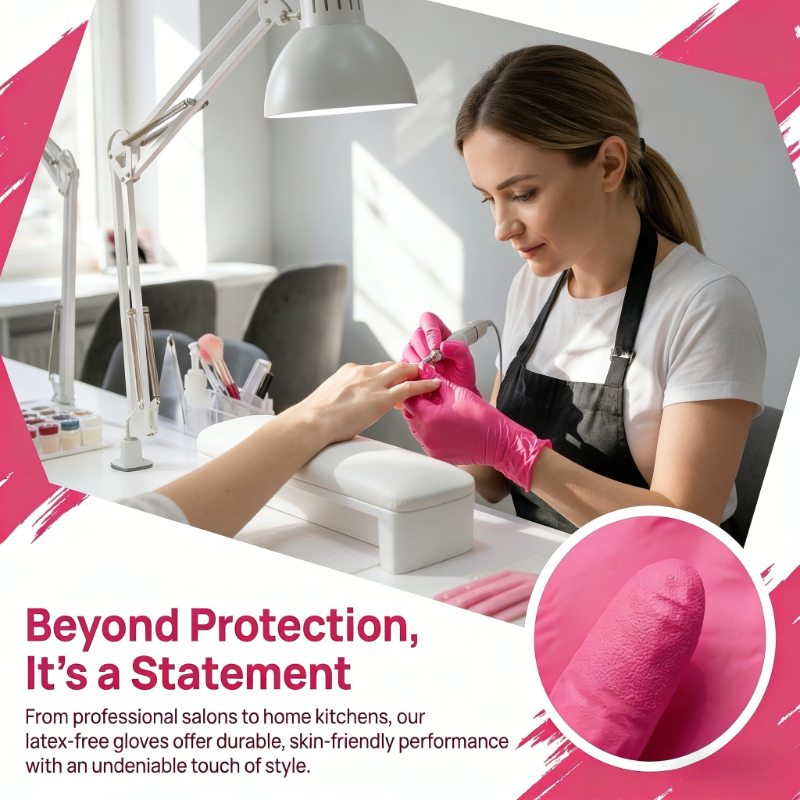 10-100PCS Pink Nitrile Disposa - огляд і ціна Nitrile Mechanic Glove
