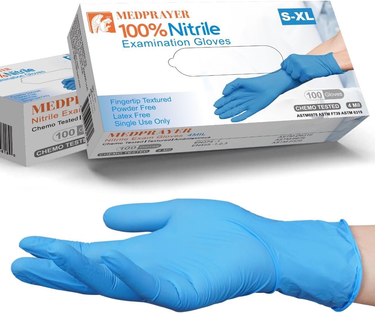 4 Mil Nitrile Exam Gloves, Lat - огляд і ціна Exam Glove Nitrile