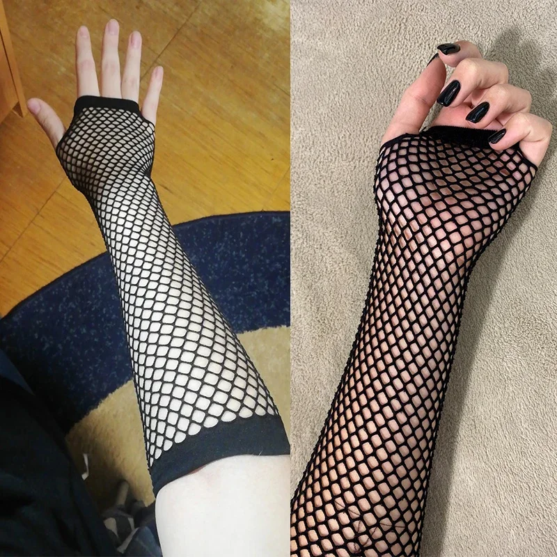 Women Fashion Neon Fishnet Fin - огляд і ціна Fingerless Glove Knit