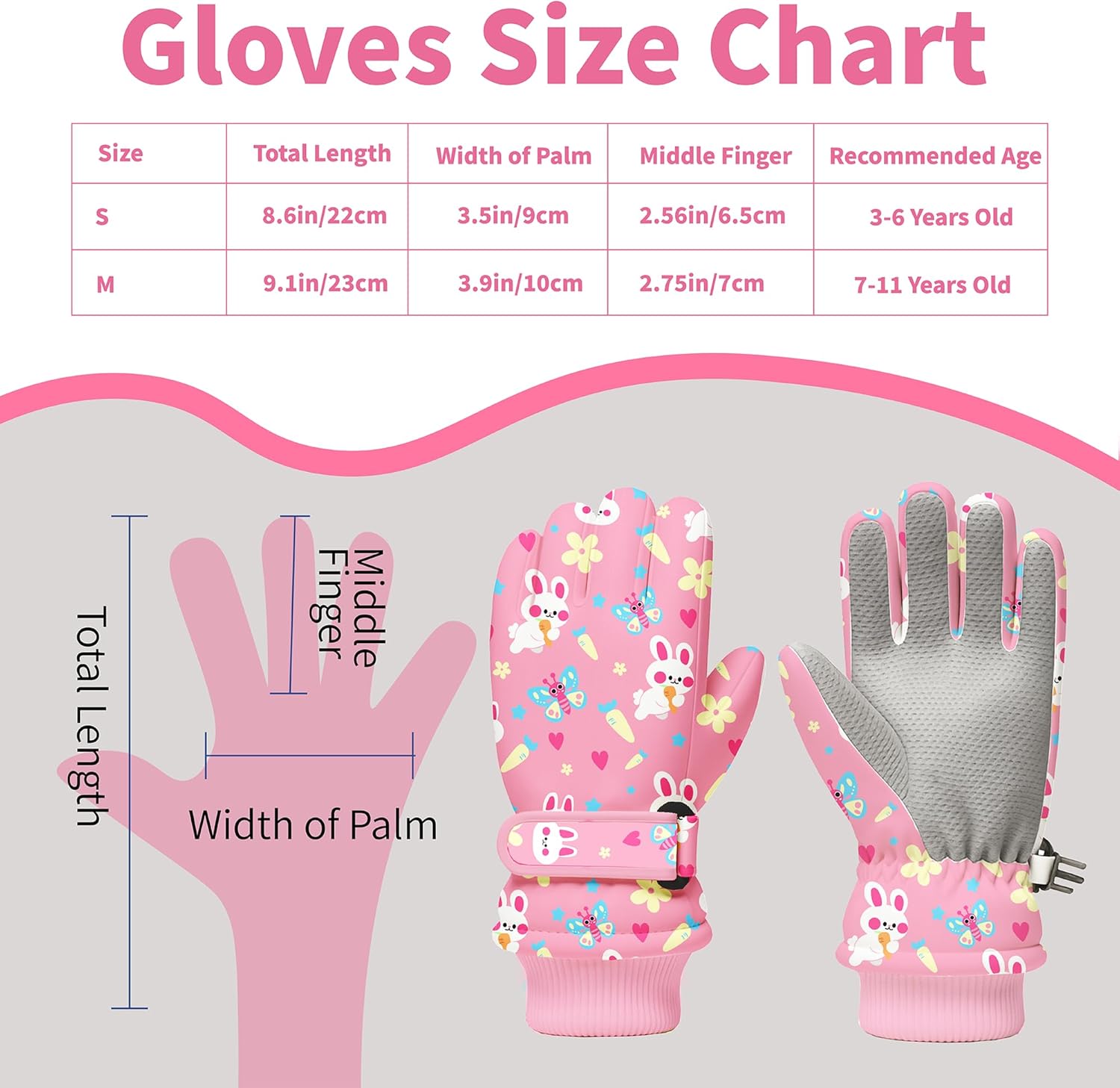 Kids Winter Snow Gloves, Water - огляд і ціна Winter Glove Insulated