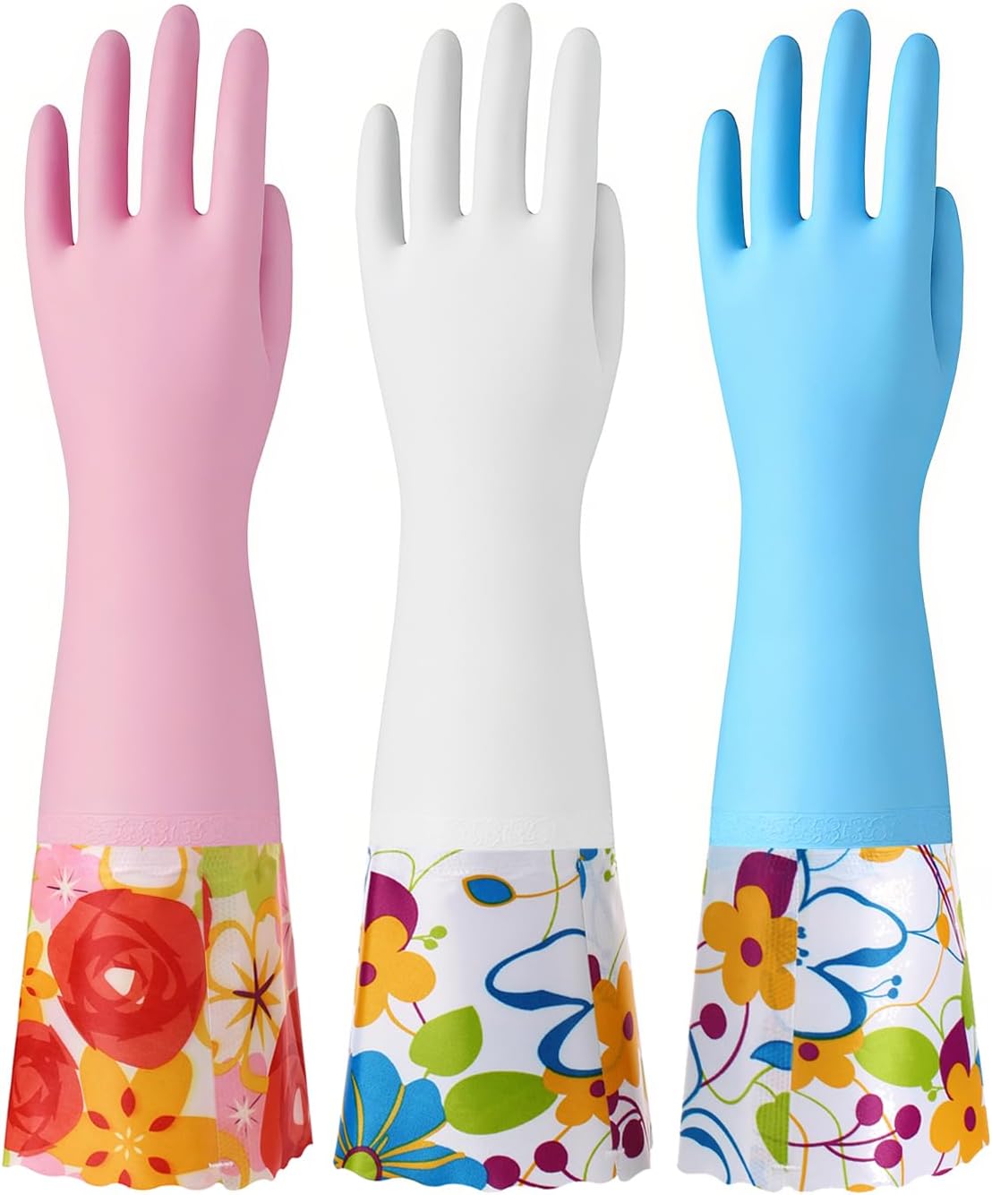 3 Pairs Rubber Cleaning Gloves - огляд і ціна Rubber Glove Cleaning