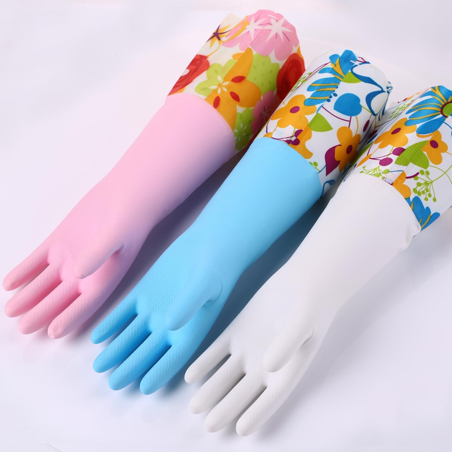 3 Pairs Rubber Cleaning Gloves - огляд і ціна Rubber Glove Cleaning
