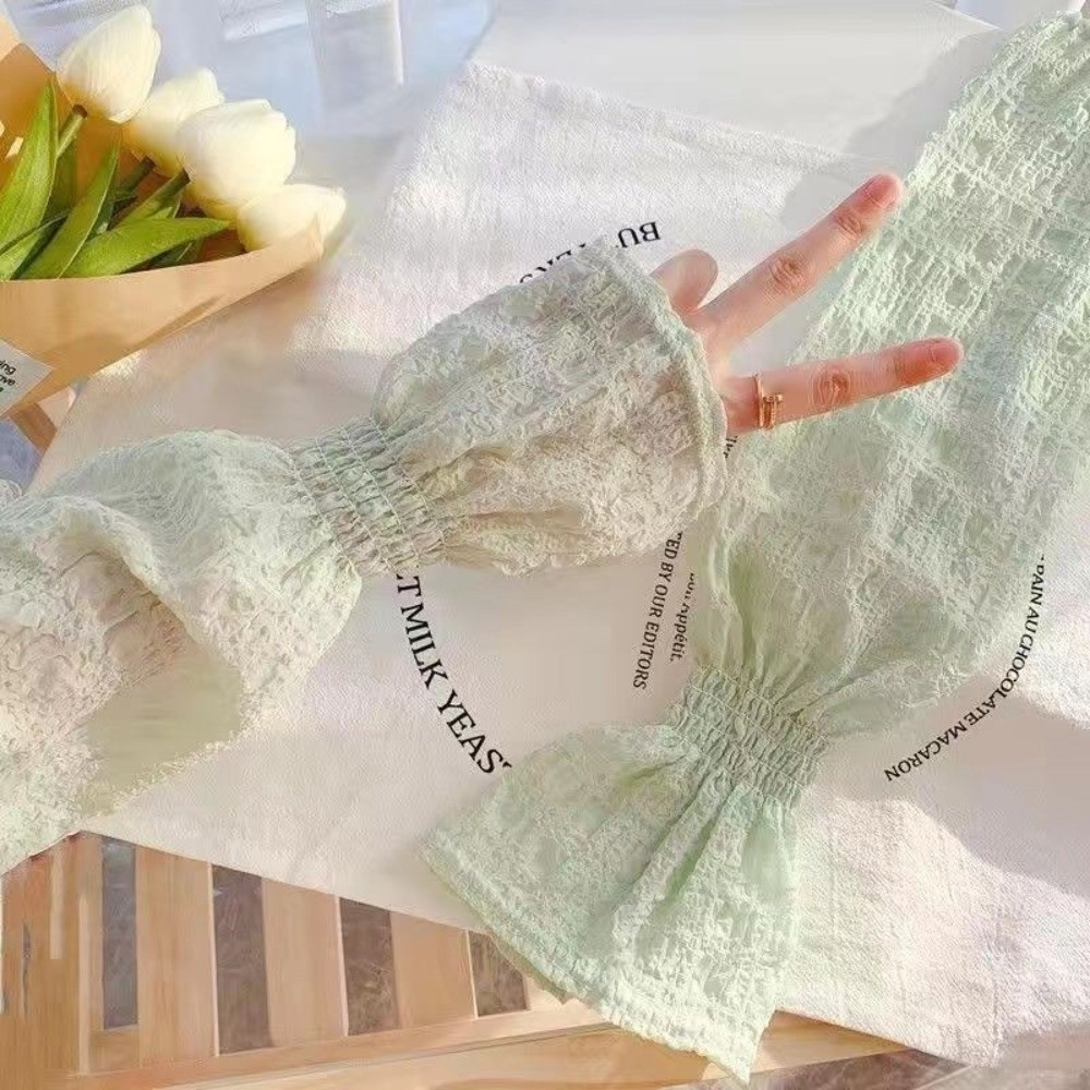 Fashion Lace Mesh Sun Protecti - огляд і ціна Fingerless Glove Knit