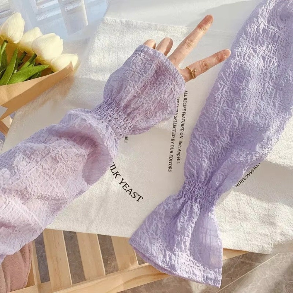 Fashion Lace Mesh Sun Protecti - огляд і ціна Fingerless Glove Knit