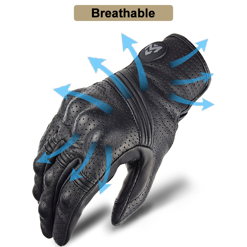 Men's Retro Perforated Leather - огляд і ціна Cycling Glove Padded