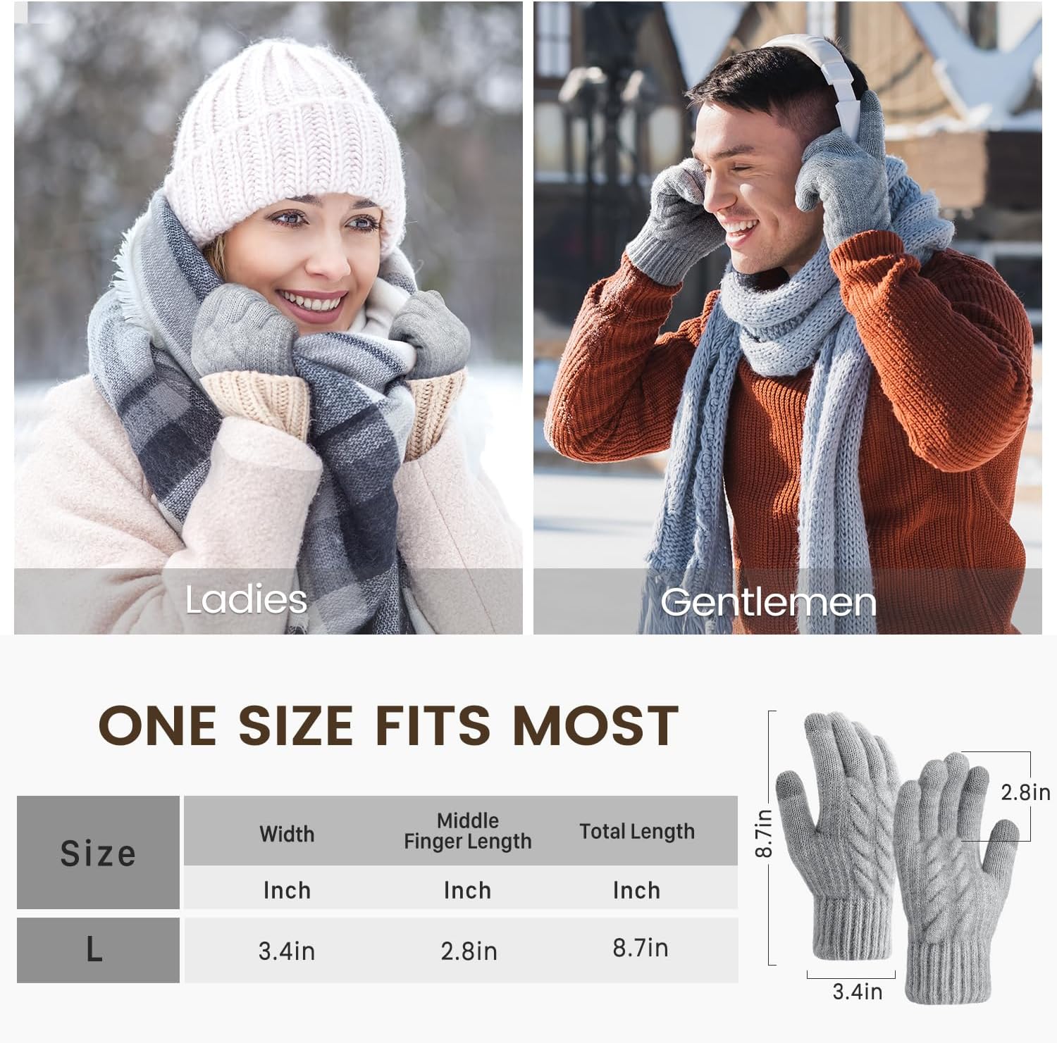 Winter Gloves – Thick Wool Fle - огляд і ціна Winter Glove Insulated
