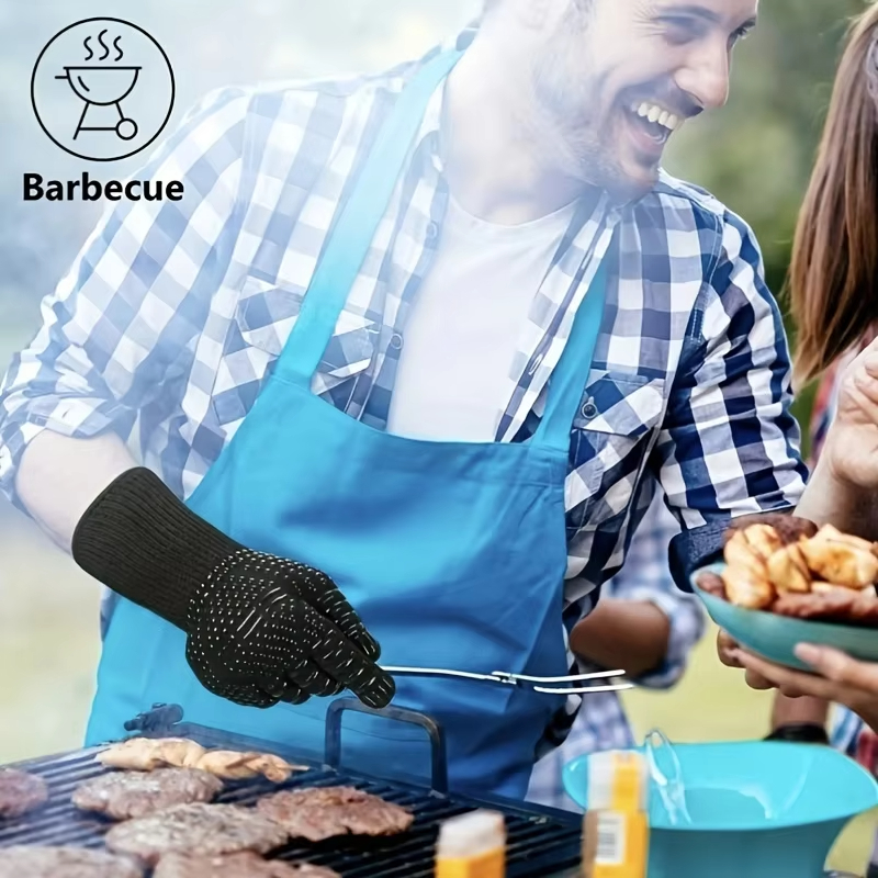 1PCS Piece BBQ Gloves High Tem - огляд і ціна Oven Mitt Silicone