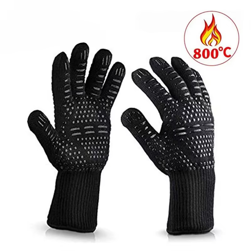 1PCS Piece BBQ Gloves High Tem - огляд і ціна Oven Mitt Silicone