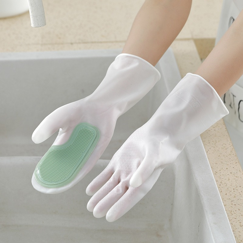 2pcs Latex Dishwashing Gloves, - огляд і ціна Rubber Glove Cleaning