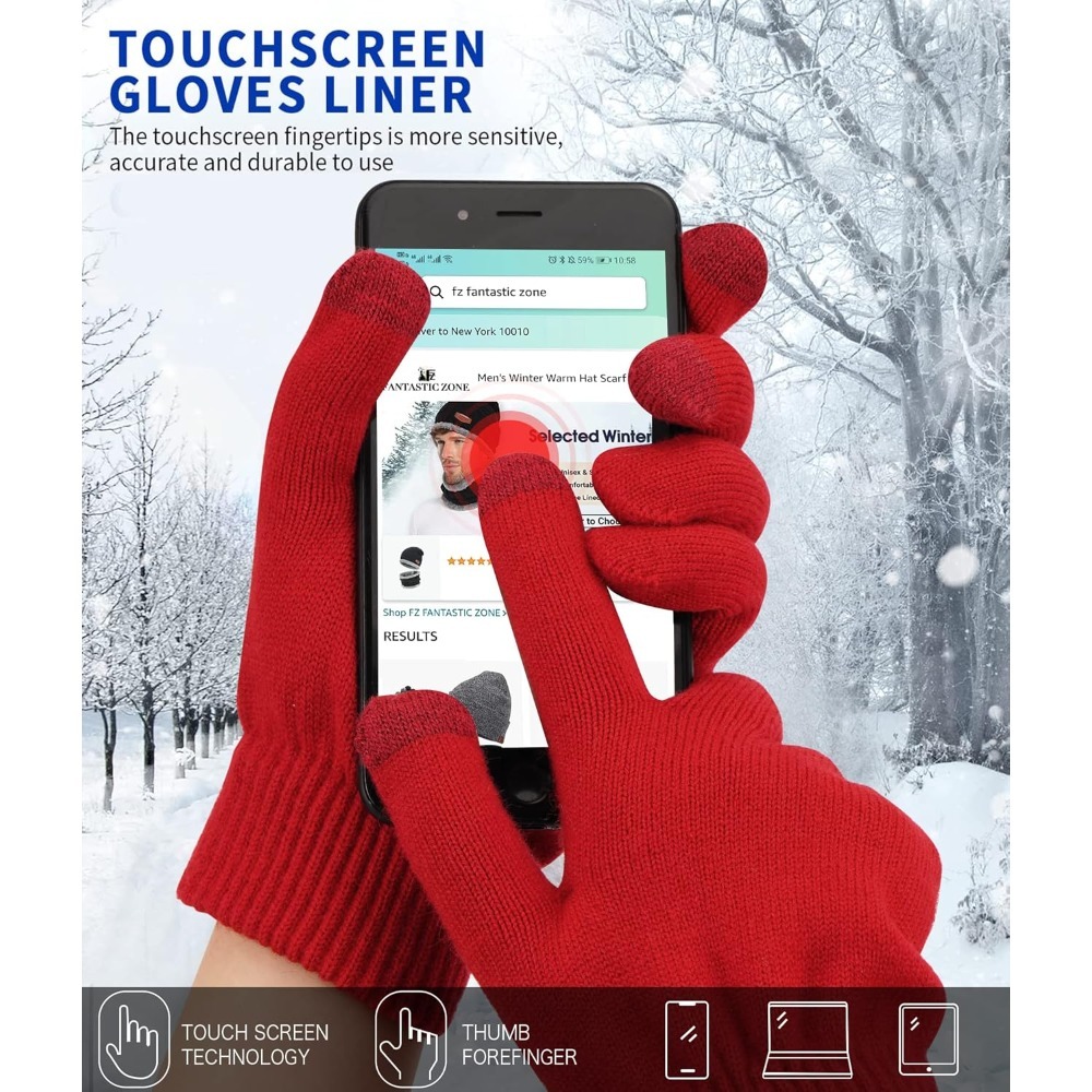 Women's Winter Touchscreen Woo - огляд і ціна Wool Glove Lined