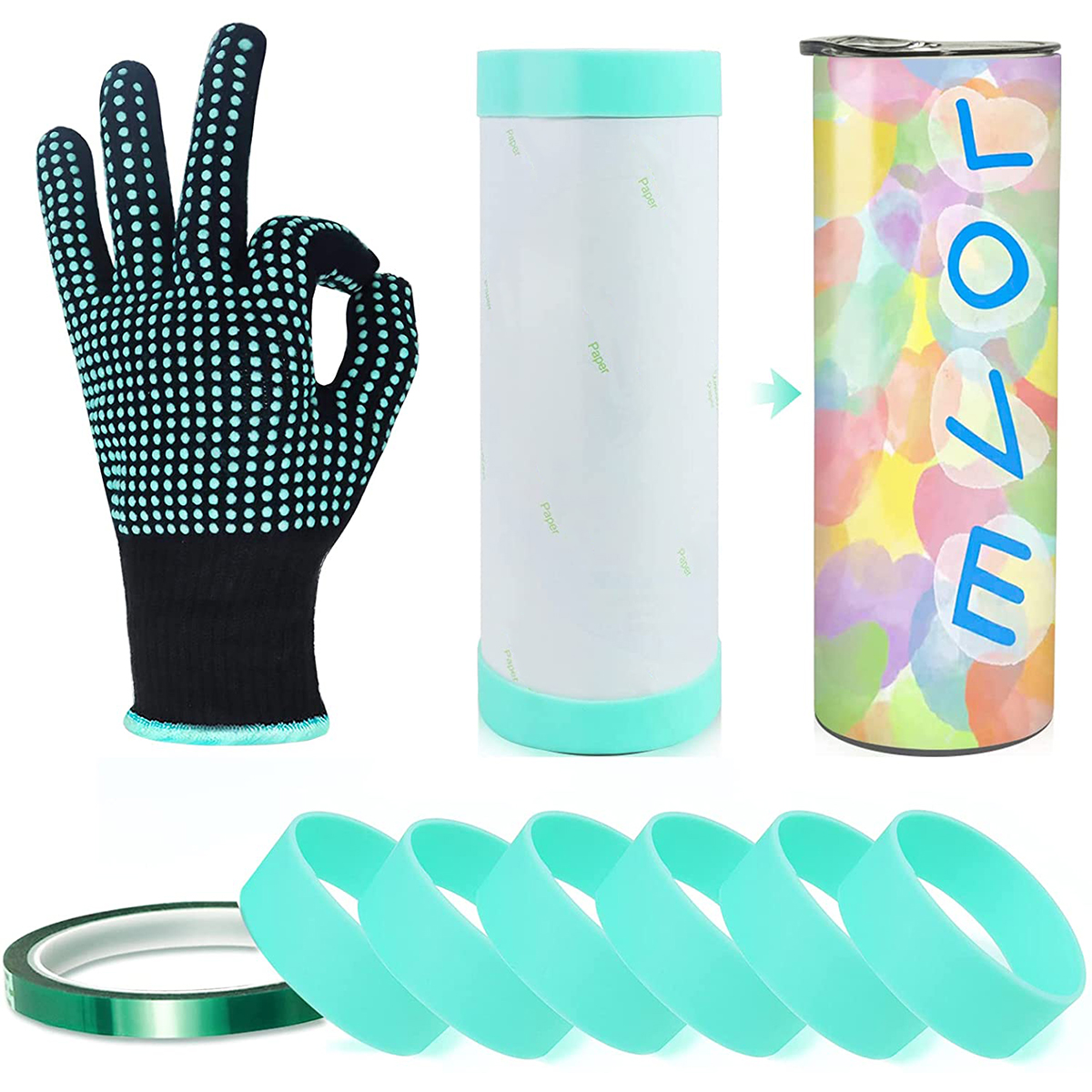 Silicone Bands Elastic Heat Re - огляд і ціна Oven Mitt Silicone