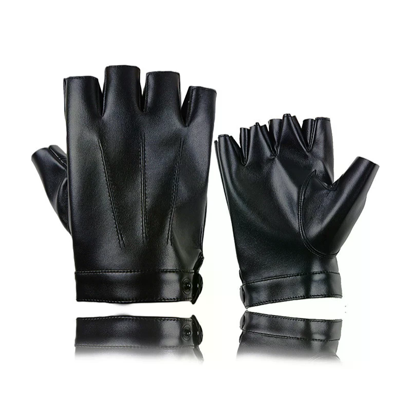 Fingerless Men Gloves PU Leath - огляд і ціна Leather Driving Glove