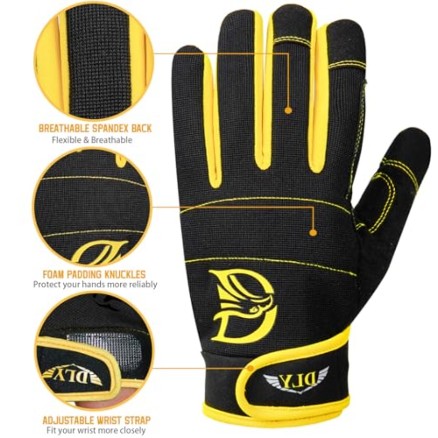 DLY Heavy Duty Work Gloves, Im - огляд і ціна Work Glove Impact