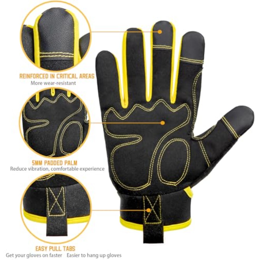 DLY Heavy Duty Work Gloves, Im - огляд і ціна Work Glove Impact